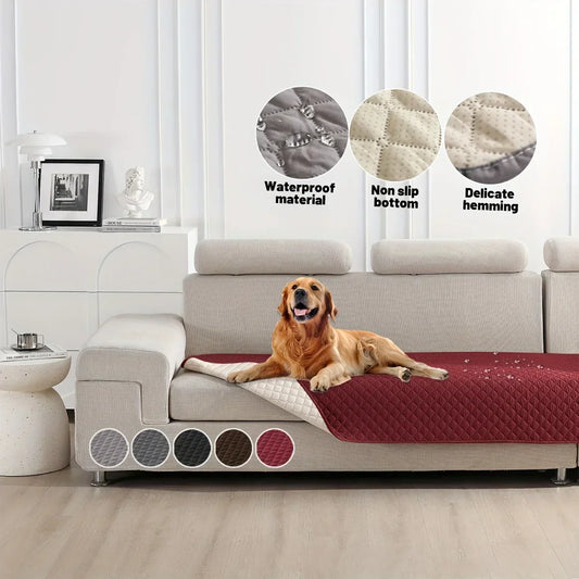 DecorBitesâ„¢ Dog Bed Cover: Waterproof & Non-Slip Pet Blanket for Furniture & Car